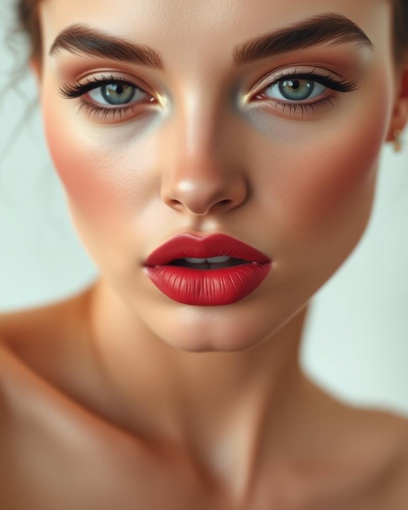 Velvet Bloom Lipstick on model