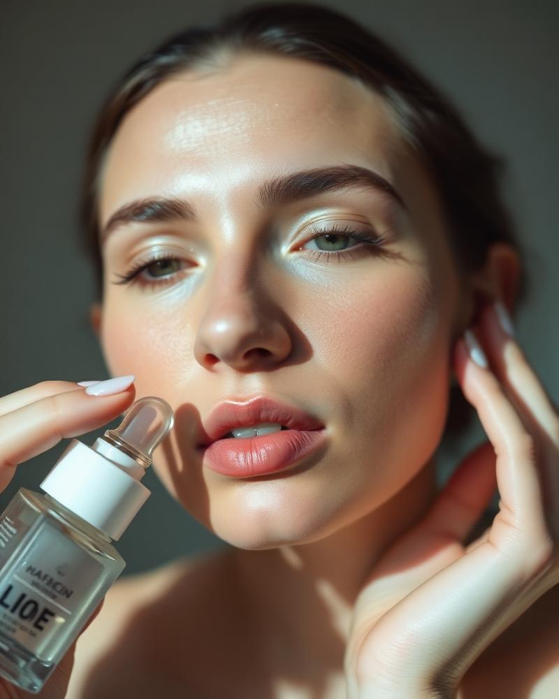 Rose Renew Glow Serum on model